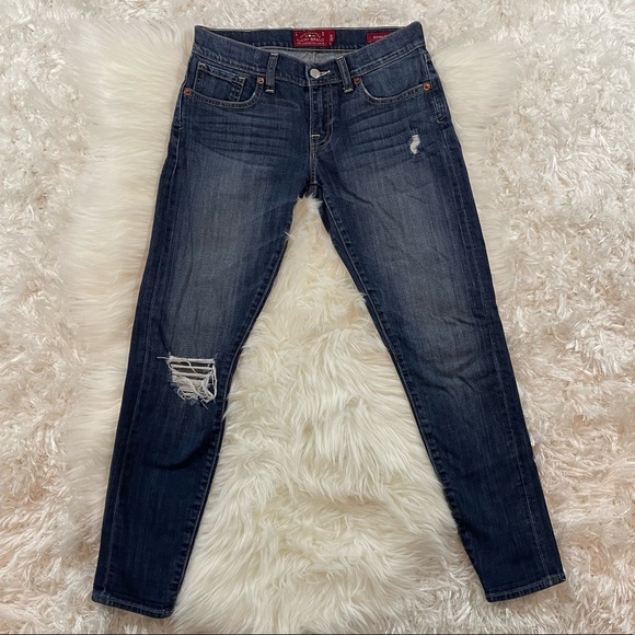 Lucky Brand Denim - Lucky Brand Sienna Cigarette Distressed Skinny Jeans Size 00/24